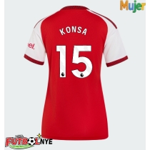 Camiseta Arsenal Ezri Konsa #15 Primera Equipación para mujer 2026-27 manga corta